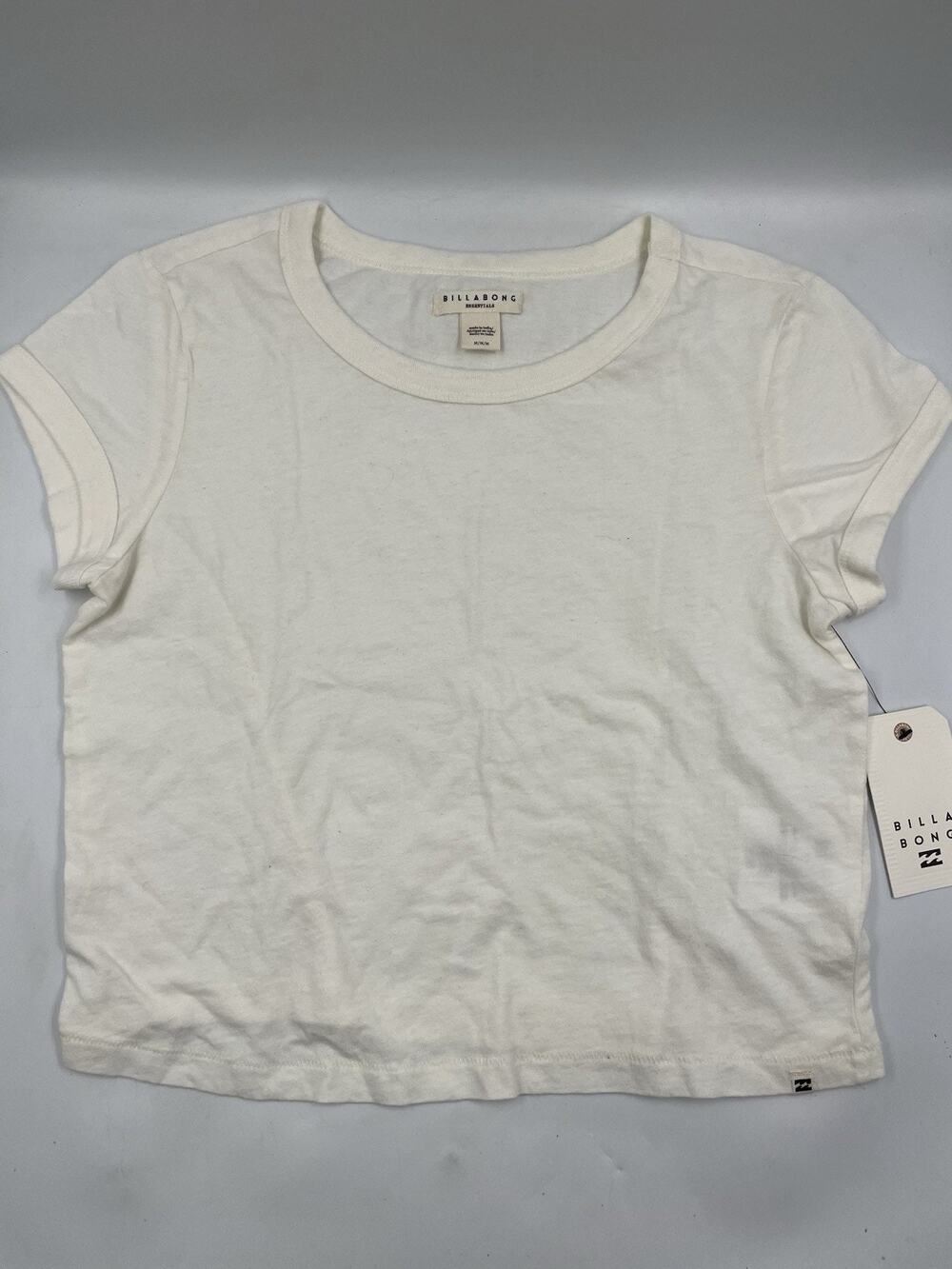 Billabong Women’s Short-sleeve Crop Top Baby Tee Size Medium NWT